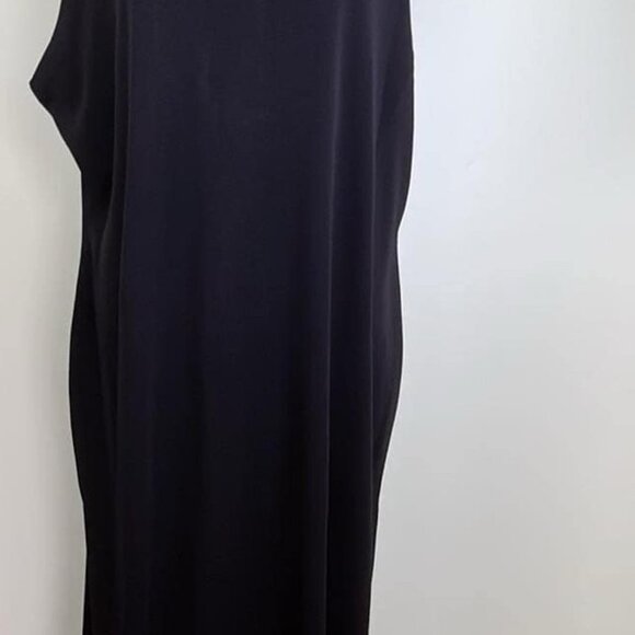 Missook Black Turtleneck Sleeveless Maxi Dress Goth Couture Whimsy  Great Builda - Picture 5 of 9